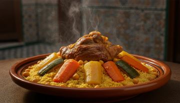 Photo couscous marocain